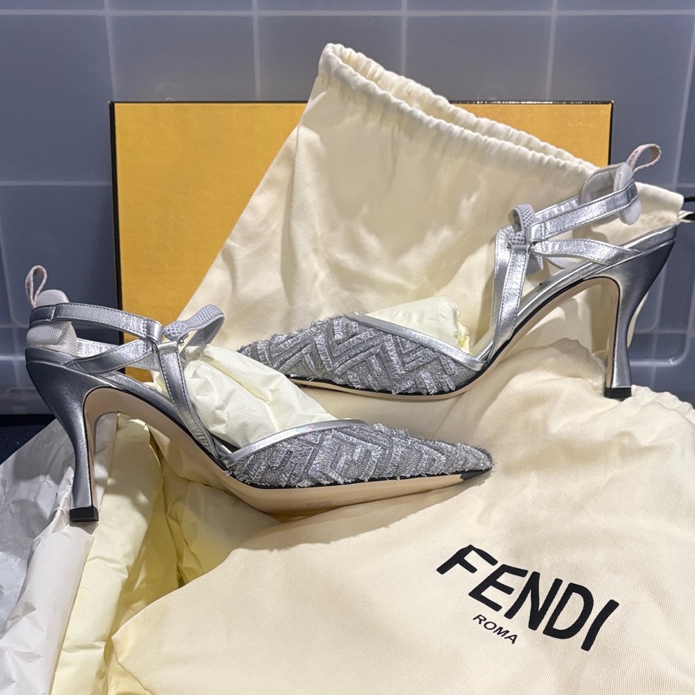 Fendi Silver Heels - image 2